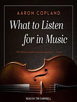 cover image of What to Listen for in Music